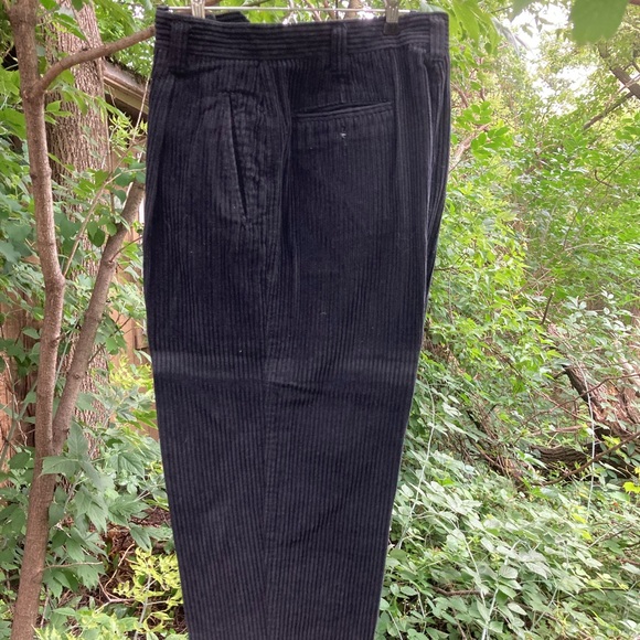 Henry Gretchel Black Corduroy Trousers Vintage ‘80’s - Picture 1 of 5